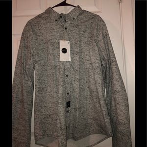 NEW W TAG. Large Gray Dress Shirt